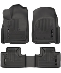 Thumbnail for Husky Liners 11-13 Dodge Durango / 11-13 Jeep Grand Cherokee WeatherBeater Combo Black Floor Liners