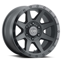 Thumbnail for ICON Rebound 18x9 5x150 25mm Offset 6in BS 110.1mm Bore Double Black Wheel