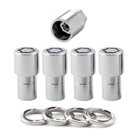 Thumbnail for McGard Wheel Lock Nut Set - 4pk. (Long Shank Seat) M12X1.5 / 13/16 Hex / 1.75in. Length - Chrome