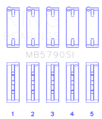 Thumbnail for King Porsche M 48 / M 48.50 (Size STD) Main Bearing Set