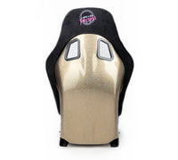 Thumbnail for NRG FRP Bucket Seat ULTRA Edition - Medium (Black Alcantara/Gold Glitter Back)