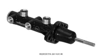 Thumbnail for Wilwood Tandem Remote Master Cylinder - 7/8in Bore Black