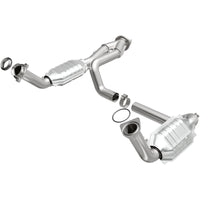 Thumbnail for MagnaFlow Conv DF 02-06 Cadillac Escalade / 02-06 Chevy Avalanche 5.3L Dual Conv Y-Pipe Assembly 2WD