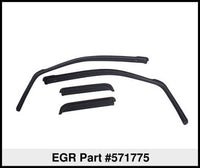 Thumbnail for EGR 14+ Chev Silverado/GMC Sierra Crw Cab In-Channel Window Visors - Set of 4 - Matte (571775)