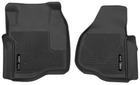 Thumbnail for Husky Liners 11-12 Ford F250/F350/F450 Series Reg/Super/Crew Cab X-Act Contour Black Floor Liners