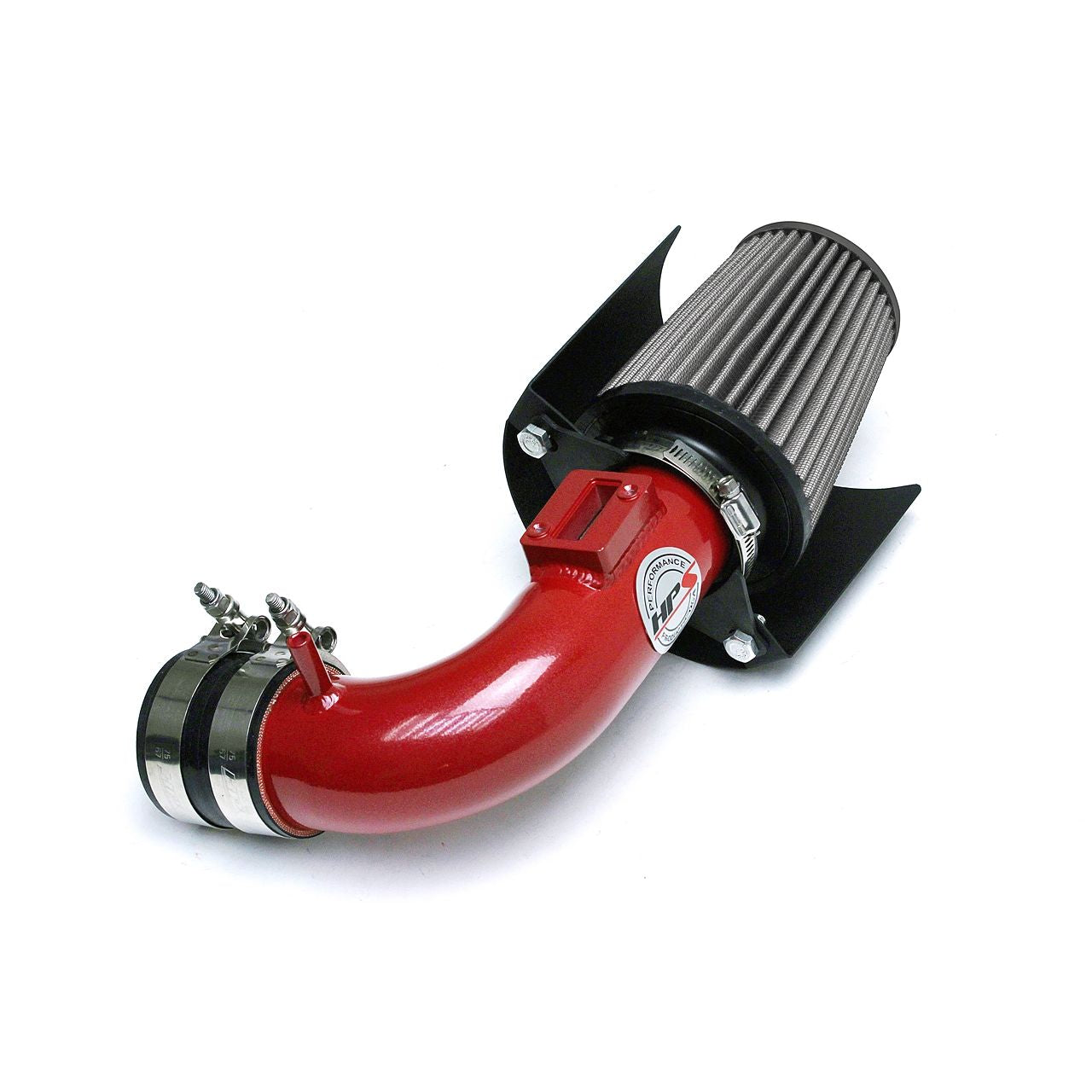 HPS Shortram Air Intake 2015-2017 Honda Fit 1.5L, Includes Heat Shield, Red