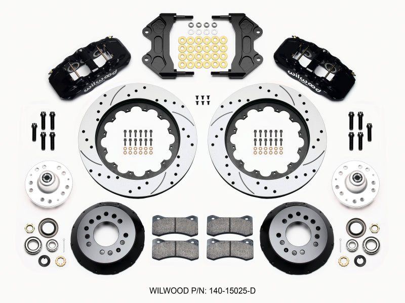 Wilwood AERO6 Front Hub Kit 15.00 Drilled WWE ProSpindle