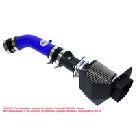 Thumbnail for HPS Shortram Air Intake Kit 03-06 Nissan 350Z 3.5L V6, Includes Heat Shield, Blue