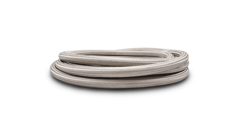 Vibrant -6 AN SS Braided Flex Hose (5 foot roll)