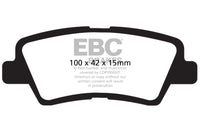 Thumbnail for EBC 12+ Hyundai Accent 1.6 Greenstuff Rear Brake Pads