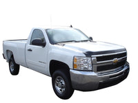 Thumbnail for AVS 07-10 Chevy Silverado 2500 Aeroskin Low Profile Acrylic Hood Shield - Smoke