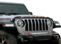 Thumbnail for AVS 2018-2019 Jeep Wrangler (JL) Aeroskin Low Profile Hood Shield w/ Lights - Black