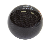 Thumbnail for NRG Universal Ball Style Shift Knob (No Logo) - Black Carbon Fiber (5 Speed Pattern)