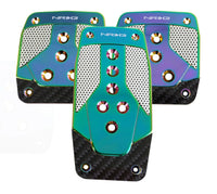 Thumbnail for NRG Aluminum Sport Pedal M/T - Neochrome w/Black Carbon