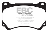 Thumbnail for EBC 11+ Hyundai Equus 4.6 Greenstuff Front Brake Pads