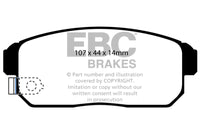 Thumbnail for EBC 02-03 Infiniti G20 2.0 Greenstuff Rear Brake Pads