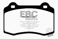 Thumbnail for EBC 12-17 Tesla Model S Electric RWD Greenstuff Rear Brake Pads