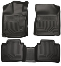 Thumbnail for Husky Liners 12-13 Toyota Venza WeatherBeater Black Front & 2nd Seat Floor Liners