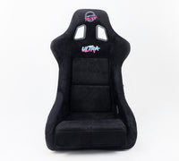 Thumbnail for NRG FRP Bucket Seat ULTRA Edition - Large (Black Alcantara/Gold Glitter Back)