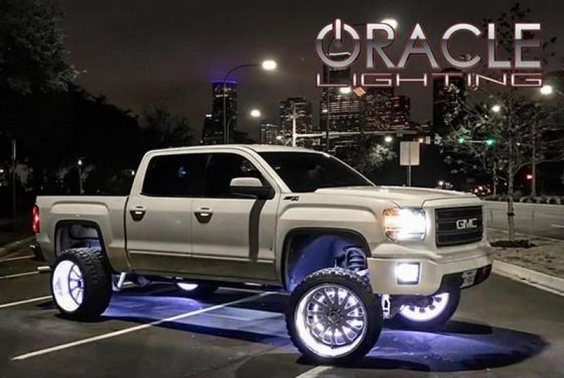 Oracle LED Illuminated Wheel Rings - White SEE WARRANTY