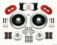 Thumbnail for Wilwood Narrow Superlite 6R Front Hub & 1PC Rtr Kit 12.88in Dril -Red 67-69 Camaro 64-72 Nova