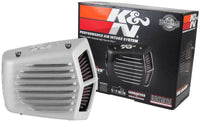 Thumbnail for K&N Street Metal Intake System 08-16 Harley Davidson Shaker Silver H/D Touring Models