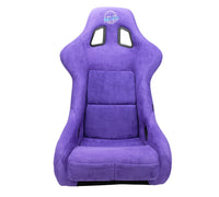 Thumbnail for NRG FRP Bucket Seat PRISMA Edition W/ pearlized Back Purple Alcantara - Large