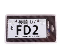 Thumbnail for NRG Mini JDM Style Aluminum License Plate (Suction-Cup Fit/Universal) - FD2