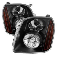 Thumbnail for Xtune GMC Yukon/Yukon Xl 07-14 Crystal Headlights Black HD-JH-GMCY07-AM-BK