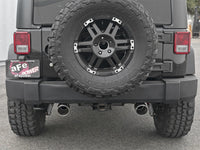 Thumbnail for aFe Rebel Series 2.5in 409 SS Axle-Back Exhaust w/Polished Tips 07+ Jeep Wrangler (JK) V6 3.6L/3.8L