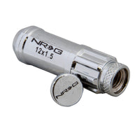 Thumbnail for NRG 700 Series M12 X 1.5 Steel Lug Nut w/Dust Cap Cover Set 21 Pc w/Locks & Lock Socket - Silver