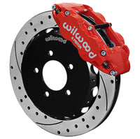 Thumbnail for Wilwood 2013+ Honda Civic OEM 57mm Forged Narrow Superlite 6R Big Brake Front Brake Kit - Red