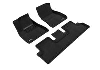 Thumbnail for 3D MAXpider 2018-2019 Tesla Model 3 Elegant 1st & 2nd Row Floormats - Black