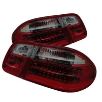 Thumbnail for Xtune Mercedes Benz W210 E-Class 96-02 LED Tail Lights Red Smoke ALT-CL-MBW210-LED-RSM