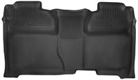 Thumbnail for Husky Liners 14-15 Chevy Silverado Crew Cab X-Act Contour Black 2nd Row Floor Liners