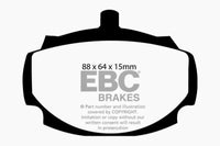 Thumbnail for EBC 62-81 Mg MGB 1.8 Redstuff Front Brake Pads